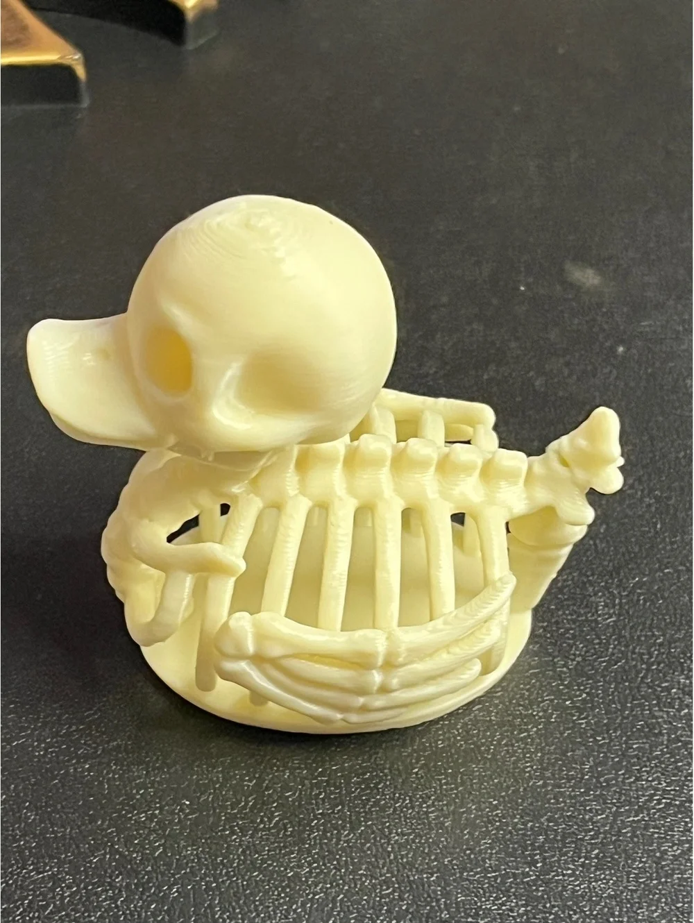 Spooky Cute Skeleton Duck Figurine - Halloween Decor